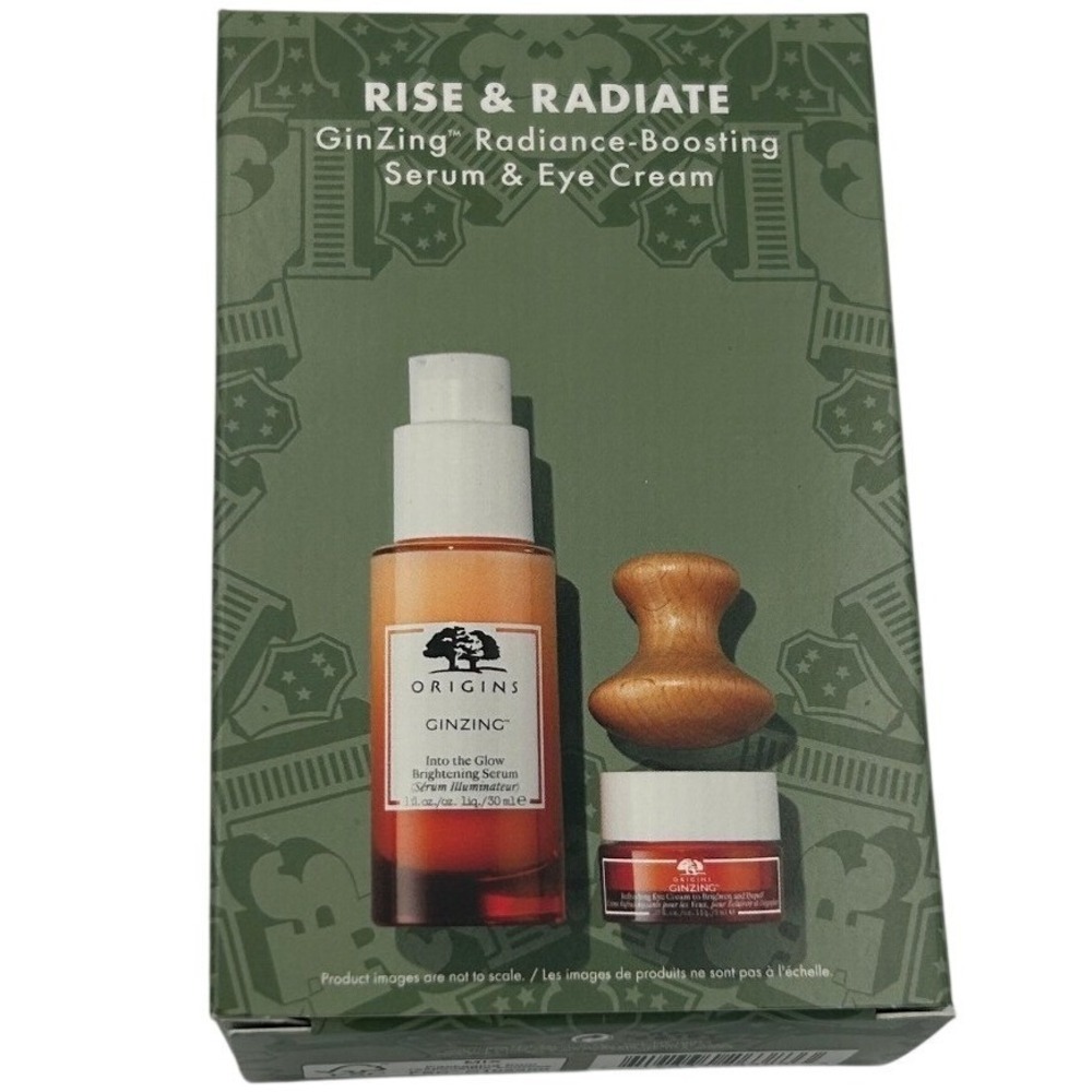 Origins GinZing Rise & Radiate Skincare Gift Set Serum &‎ Eye Cream